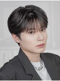 韓国センターパートコンマバングフェザーパーマニュアンスパーマ