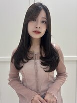 ソア 並木坂(Soa)&nbsp;韓国ヘア/前髪カット/レイヤーカット/ベージュ/ミディアム