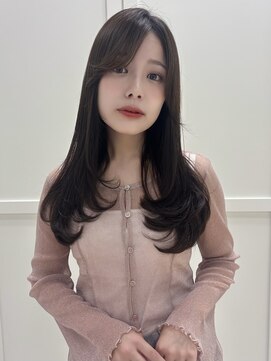 ソア 並木坂(Soa) 韓国ヘア/前髪カット/レイヤーカット/ベージュ/ミディアム