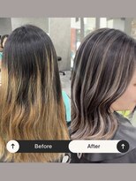 レディアル 大宮(REDEAL ope.)&nbsp;白髪ぼかしバレイヤージュ/大人女性バレイヤージュ