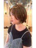レディース　ショートボブレイヤー　ココアブラウン
