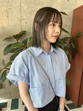 マウル ナゴヤ 名駅(MAEUL NAGOYA) 人気の肩に付く長さの顔まわりレイヤーボブ
