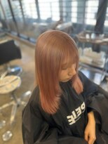 ペレ 栄店(PELE) ミディアムヘア/デザインカラー/フェイスフレーミング/栄