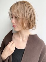 トルネード(TORNADO) 外国人風ボブパーマ モカベージュカーテンバング海外ガールA1031