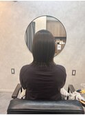 【外はねボブ】伸ばしかけヘア　簡単スタイリング　銀座　東銀座