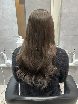 ブリーチなしアッシュベージュ