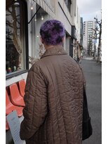 エディ(Edy)&nbsp;スパイキーショートケアブリーチダブルカラー外国人風眉毛カット