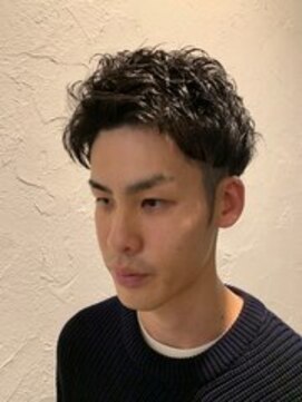 ソレイユ シンサカエ(SOLEIL SHINSAKAE) メンズの定番ツーブロック×ハードパーマ☆