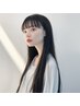 【部分ストレート】カット＋前髪、顔まわり縮毛矯正★ ￥11900