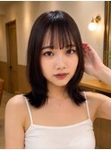 面長解消レイヤーボブ／レイヤー／ボブ