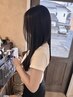 【前髪のうねりに】 ポイントストレート＋トリートメント ￥11000