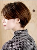 大人ショートボブ「イヴアール×ぬけ感」