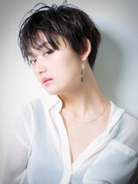 モッズヘア 上尾西口店(mod's hair)&nbsp;洗練大人女子♪黒髪小顔マニッシュショートw上尾20代30代40代