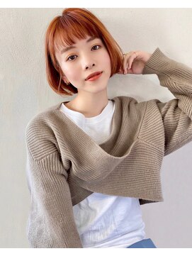 レイラバイアフロート 吉祥寺(Lila by afloat) ワンレンボブ×眉上バング【アフロート吉祥寺 緒方】