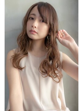 オースティン 流山おおたかの森(AUSTIN) 大人かわいい前髪セシルカットココアブラウンフリンジウェーブ