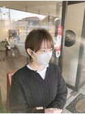 ショートボブ　ひし形ショート　くびれショート