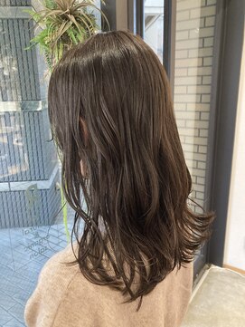 アールヘア ナチュラルアンドオーガニックサロン 【オーガニックカラー】オリーブグレージュ&インナーカラー