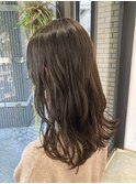 【オーガニックカラー】オリーブグレージュ&インナーカラー