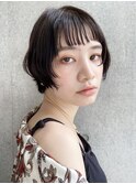 レトロボブ_グレージュカラーボブウルフココアベージュ_58727