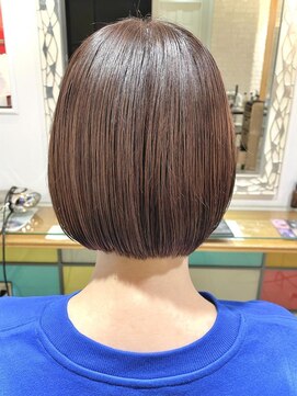 ネオリーブ チッタ 阿佐ヶ谷店(Neolive citta) 簡単スタイリングボブカット×ナチュラルブラウン