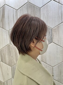 ビューティドレッセヤマノ 池袋パルコ(Beauty Dresse YAMANO) 【白髪ぼかし】ピンクベージュ×ショートボブ★