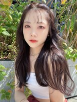 アイティーバイアルバム 下北沢店(IT by ALBUM)&nbsp;透け感カラー_大人ガーリーチョコレートプリカール_ba416051