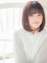 クオーレ ヘア アンジュ 水戸店(CUORE HAIR ange)&nbsp;水戸/髪質改善/デザインカラー/シルキーベージュ/斜めバングc