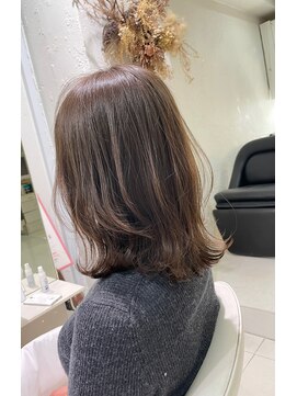 ファイブボックスヘアー 広島(five vox hair) 予防美容ケアカラー　グレージュ