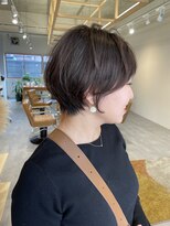 クシェル(kuschel)&nbsp;ショートxグレーベージュxヘルシースタイルxアッシュブラック