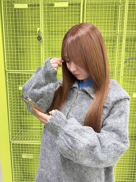 アース 前橋店(HAIR&MAKE EARTH) ピンクベージュ_ダブルカラー_アドミオ