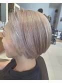 白髪染め卒業☆ブロンドヘア