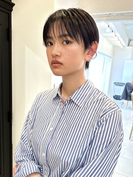シータ(sheta) 【表参道sheta/中澤】小顔黒髪ショート　ボブルフベリーショート