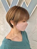 サンタフェ 柳津店(Santa'Fe)&nbsp;Santa'Fe式脱白髪染め白髪ぼかしカラー[ビフォーアフター]