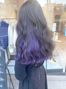 ミニム ヘアー(minim hair) 【minim×日比】インナーカラー/ラベンダーブルー