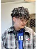 メンズパーマ ツイスパ 波巻き フェード
