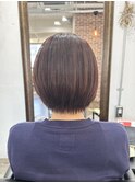 マッシュショートおしゃれ女子ウルフヘア外ハネボブレイヤーボブ
