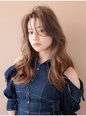 韓国風レイヤー/デジタルパーマ/ゆるふわエアリー/くびれ