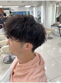 ツイストスパイラルパーマツイスパパーマメンズマッシュ