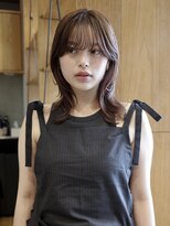 ネロ ヘアサロン 渋谷(NERO HAIR SALON) 【倉畑果歩】チョコレートブラウンカラー シースルーバング