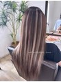 ル ジャルダン ヘアー プロデュース(Le.jardin hair produce) エクステでナチュラルハイライト