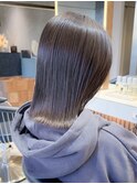ボブショートボブ縮毛矯正ベージュグレージュ門前仲町