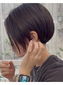 【SHARON】刈り上げショート×ナチュラルブラウン