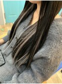 ステキなハイライトはエクステ人毛プレミアムエクステで可愛く♪