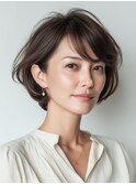 クラゲヘアー/小顔/ココアベージュ/オリーブグレー/川西