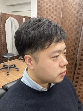 ツーブロックショート