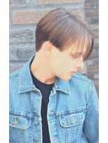 ジジバイワースホワイル(jiji by WORTH WHILE) 刈り上げセンターパートサーフカールフェザーパーママレットヘア