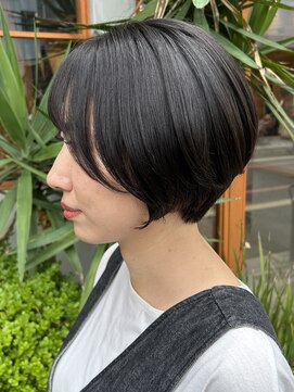 髪質改善20代30代40代 大人可愛い大人丸みショート 京都烏丸