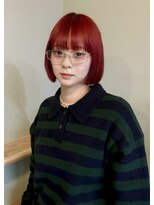 ゾーイダイミョウ(ZOEY daimyo)&nbsp;福岡　ワインレッド　ボブ