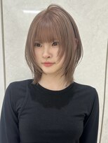 アイトーキョーエス 渋谷(AI TOKYO S)&nbsp;ハッシュカット/レイヤーボブ/ミルクティーベージュ/ブリーチ