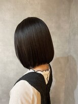 ピュアメンド 吉祥寺(Pure Mend) ツヤサラ縮毛矯正×ブルーブラックボブ